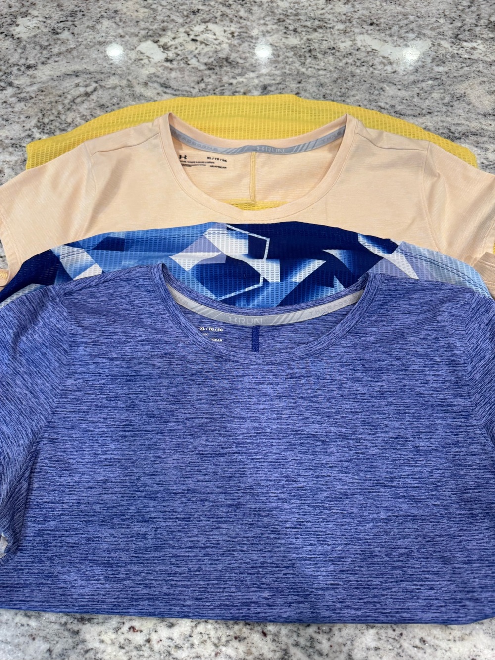 Under Armour HeatGear Women’s XL Running Workout Shirts Lot of 2